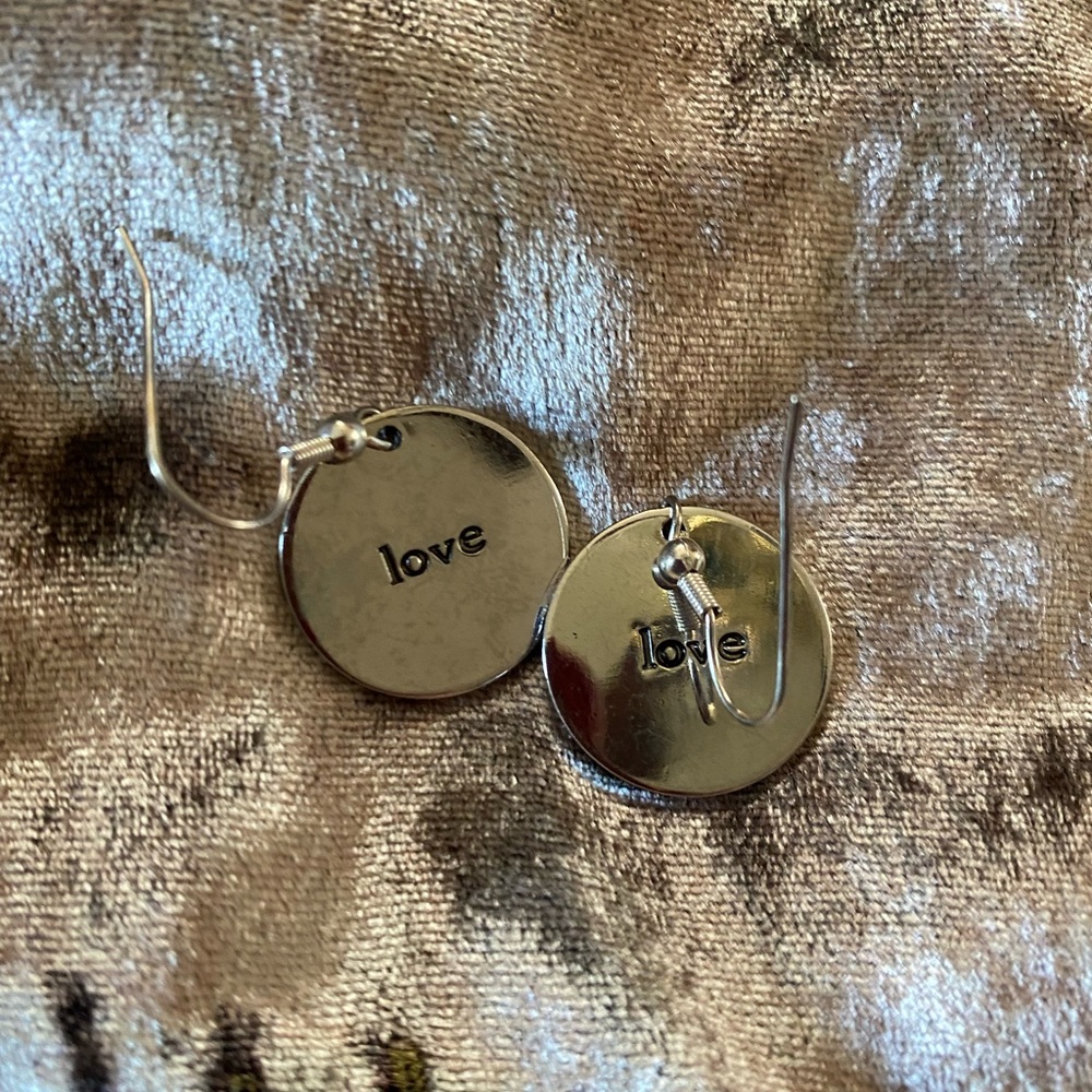Love Silver Earrings